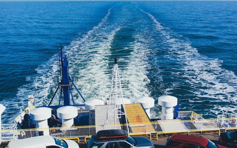 vehicles on cargo ship
