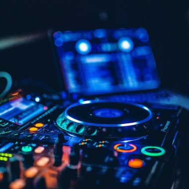 lighted DJ mixer